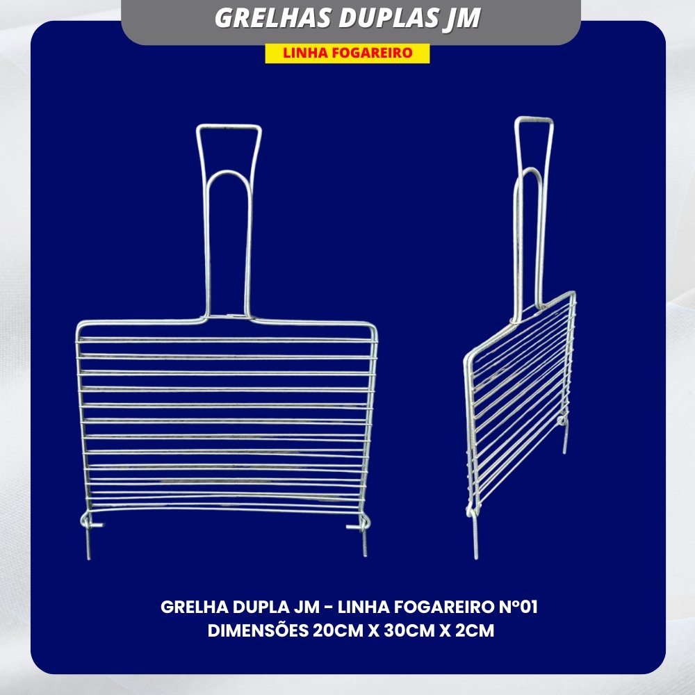 01 - GRELHAS DUPLAS - FOGAREIRO