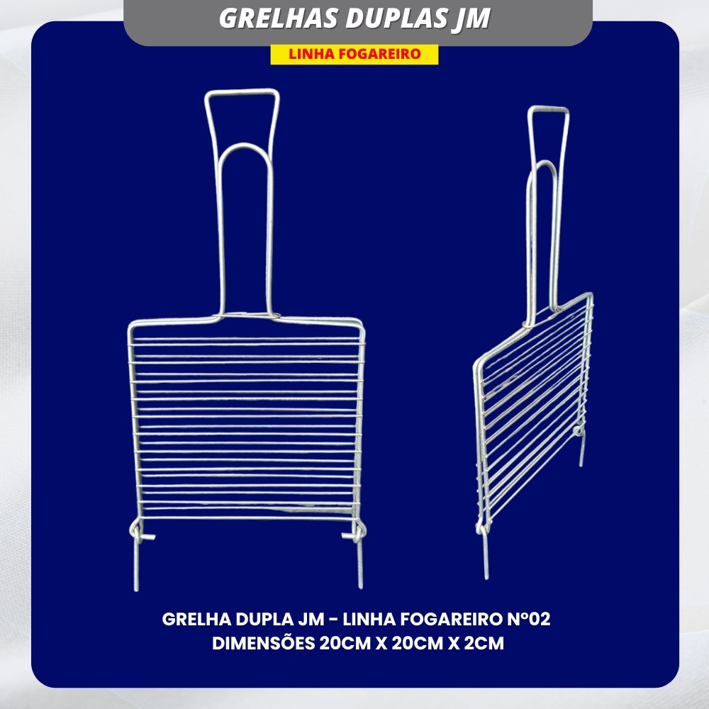 02 - GRELHAS DUPLAS - FOGAREIRO